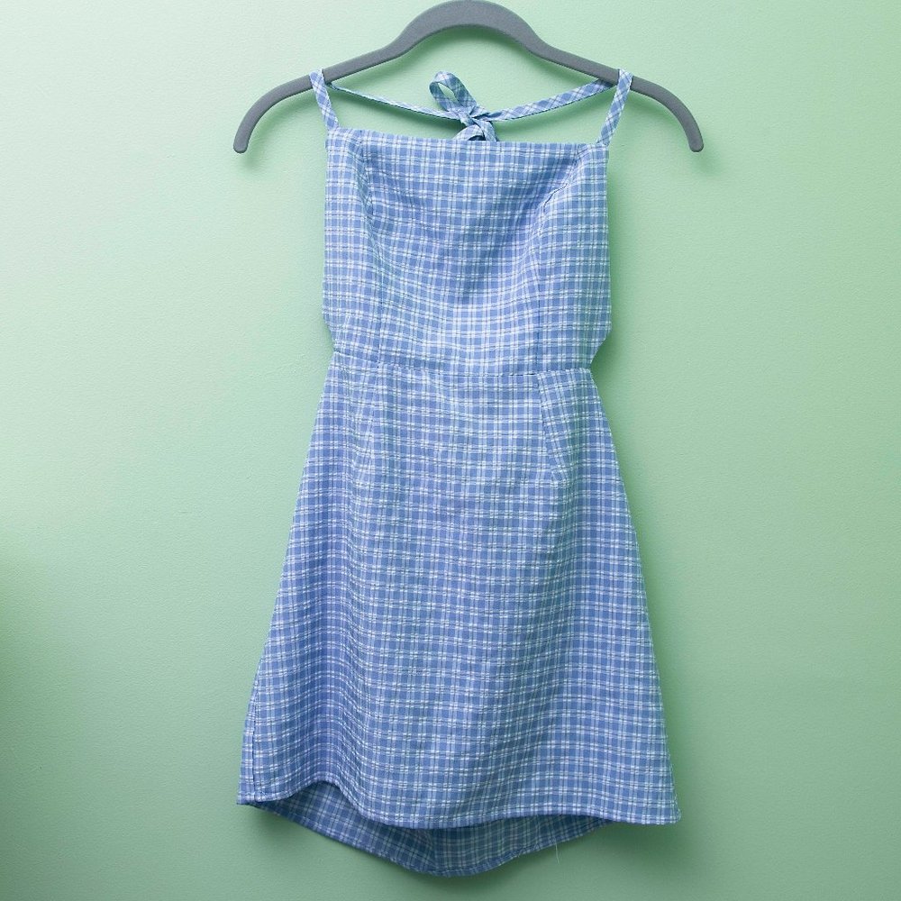 Lottie Moss Halter Open Back Mini Dress